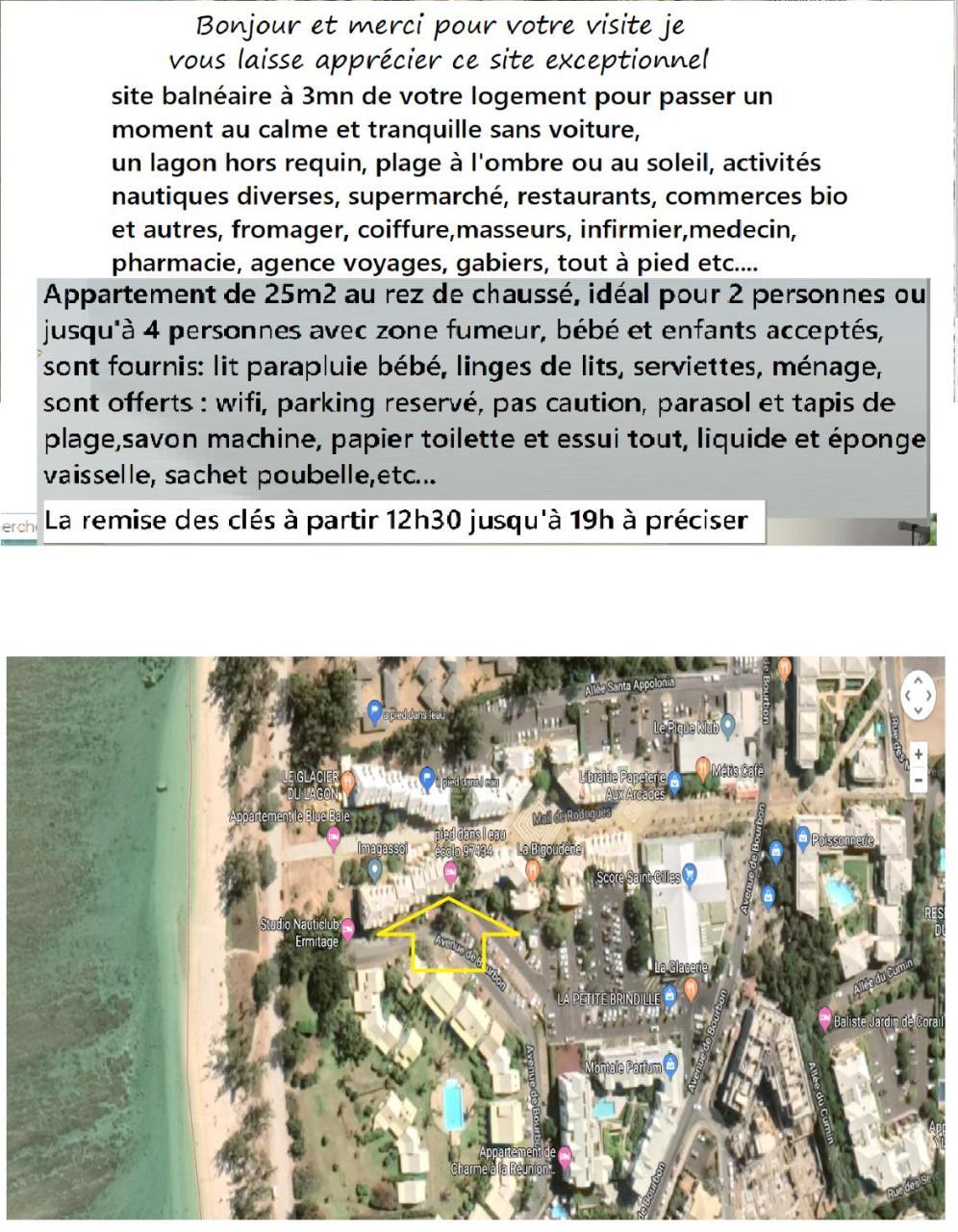A Pied Dans L'Eau Apartman Saint-Gilles-les Bains Kültér fotó