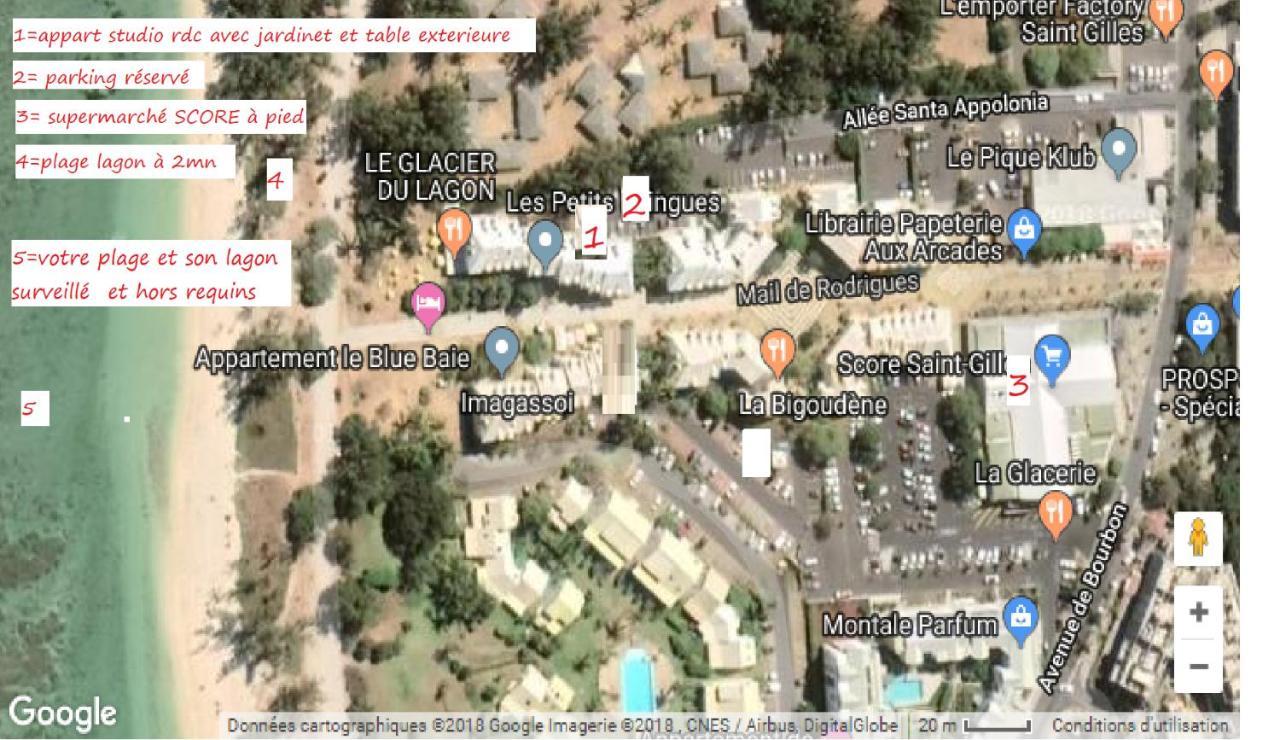 A Pied Dans L'Eau Apartman Saint-Gilles-les Bains Kültér fotó